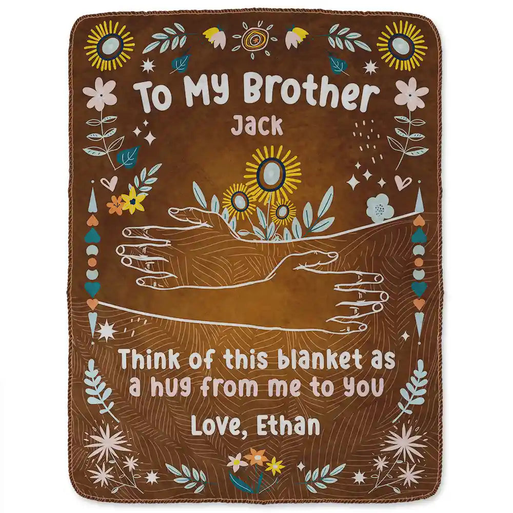 Custom 'A Hug From Me To You' Blanket - Personalized Gift for Loved Ones
