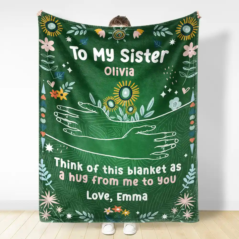Custom 'A Hug From Me To You' Blanket - Personalized Gift for Loved Ones