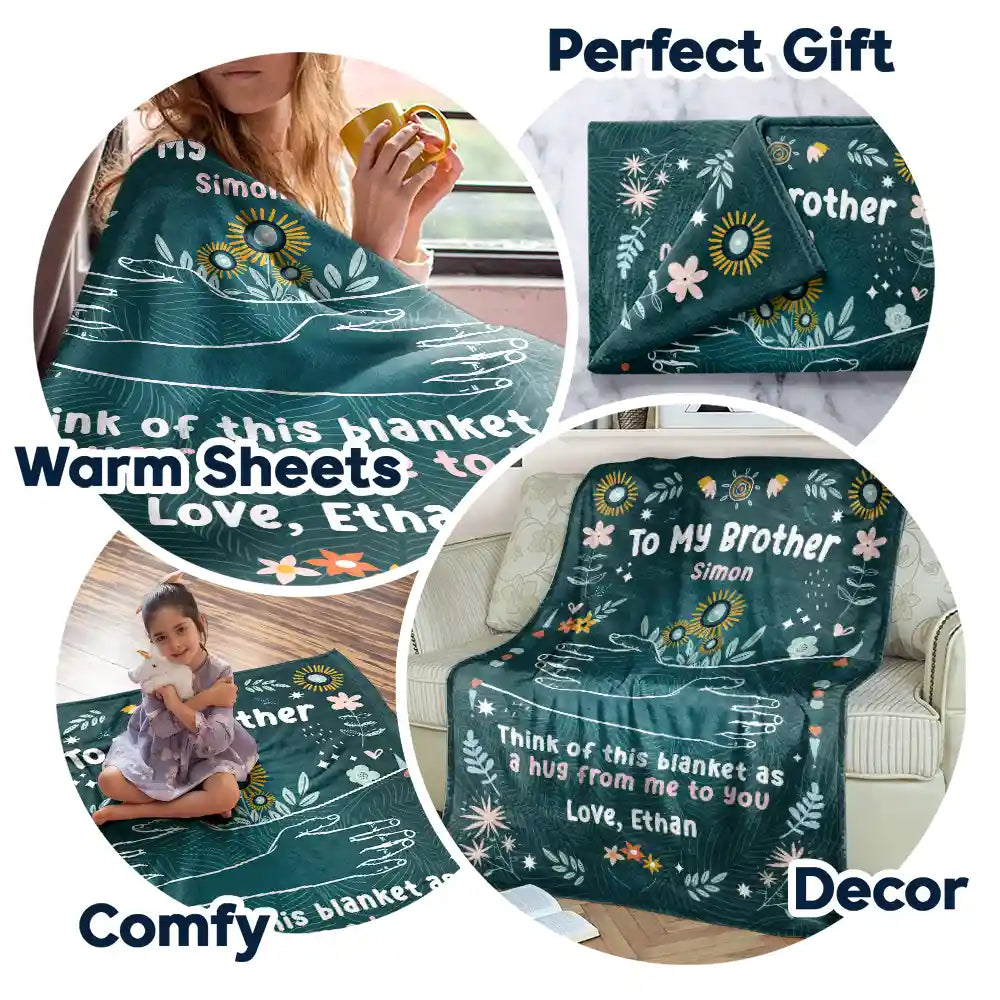 Custom 'A Hug From Me To You' Blanket - Personalized Gift for Loved Ones