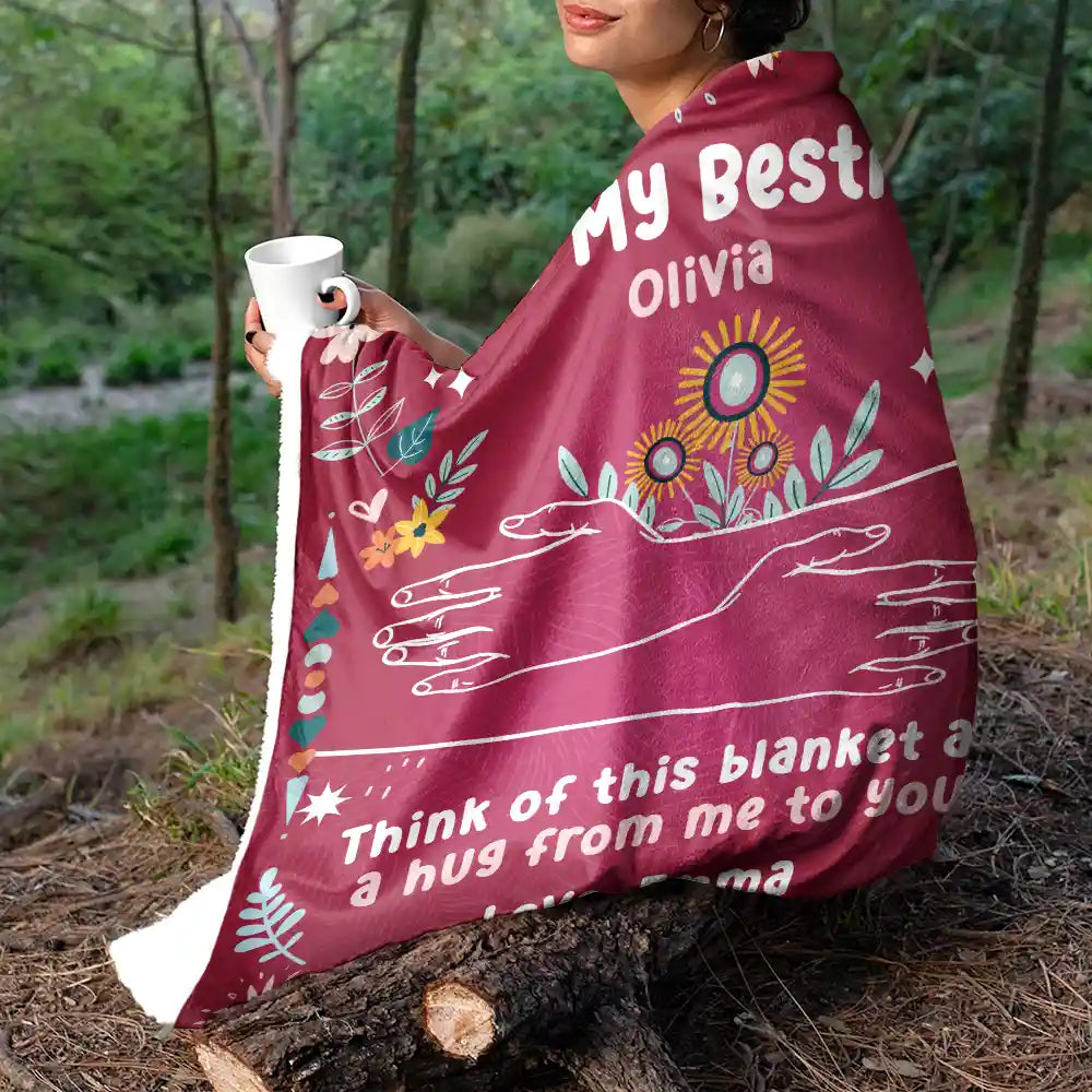 Custom 'A Hug From Me To You' Blanket - Personalized Gift for Loved Ones