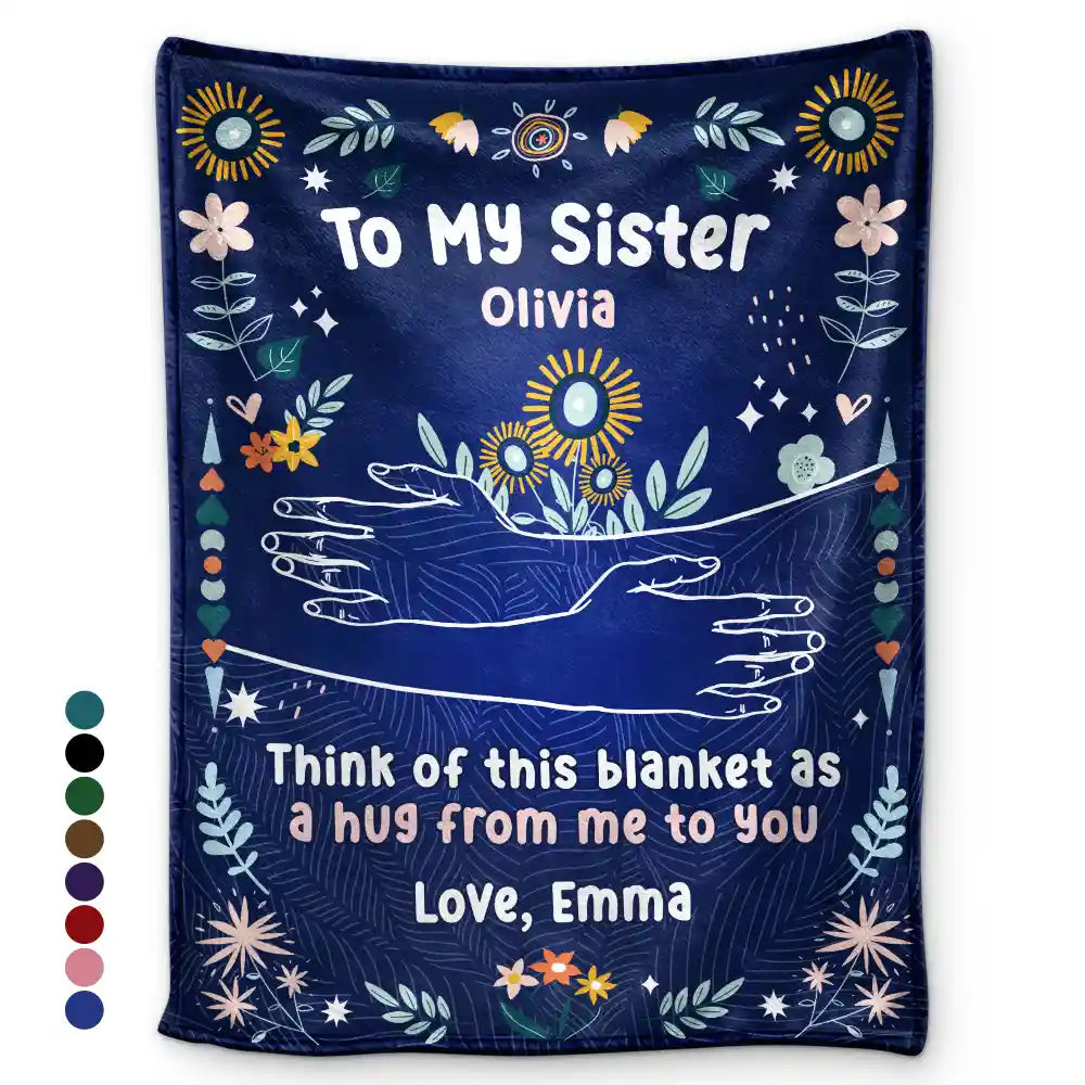 Custom 'A Hug From Me To You' Blanket - Personalized Gift for Loved Ones