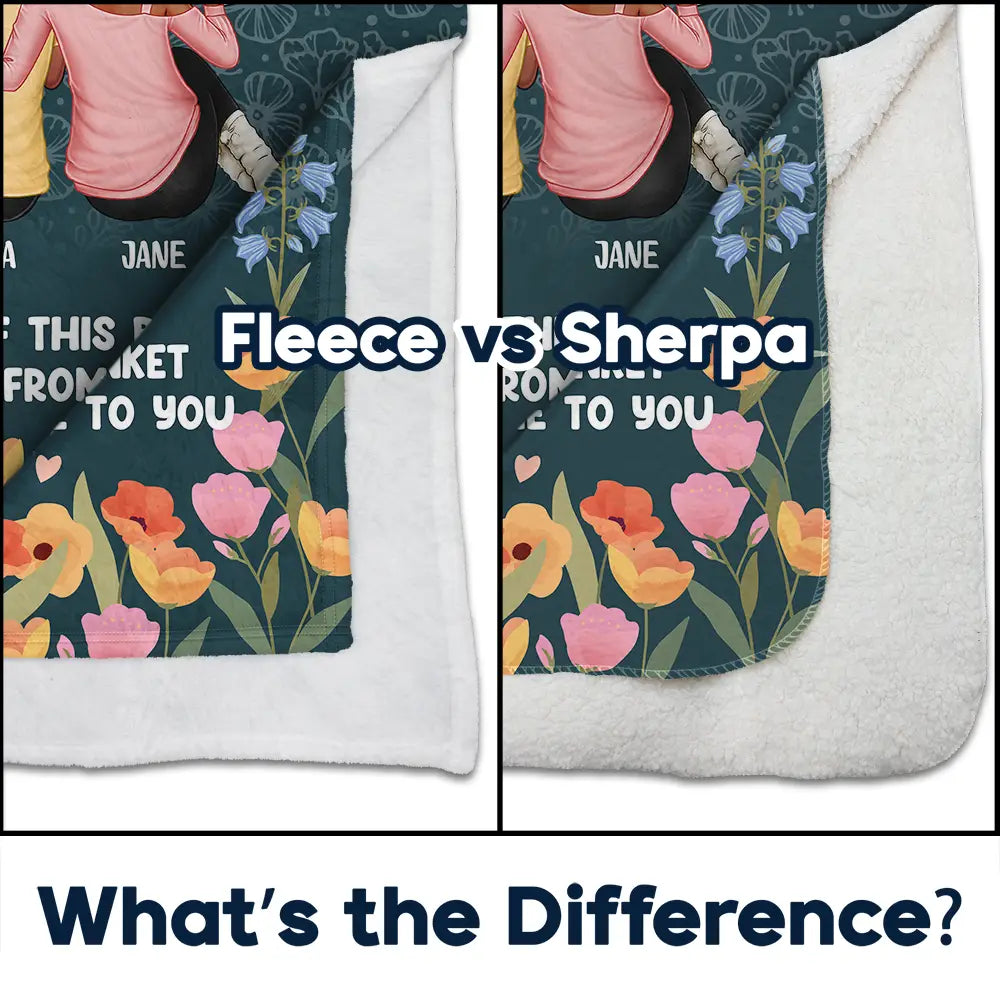 Heartfelt Personalized Sister Blanket - 'A Hug From Me To You' Gift