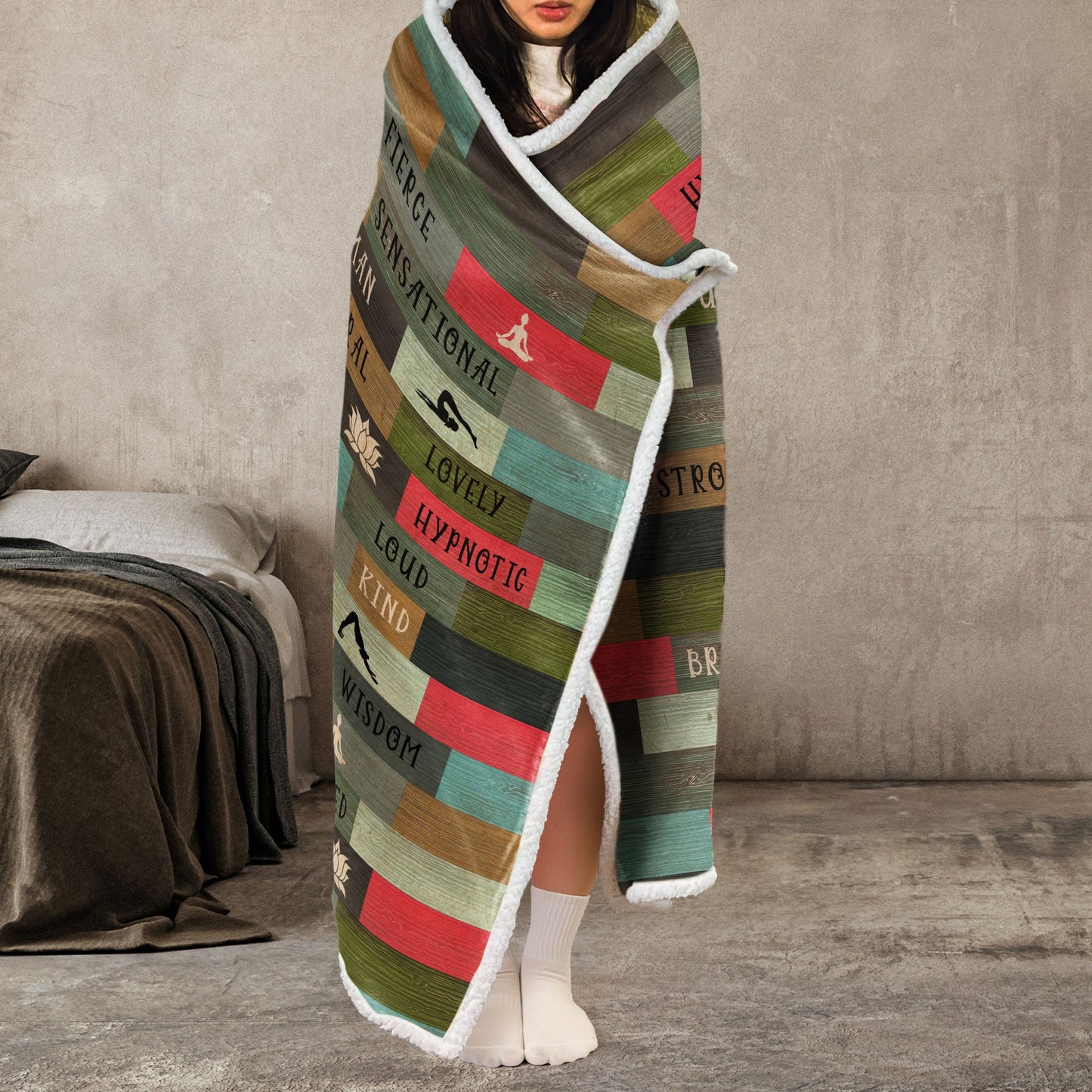 Fearless & Bold Statement Blanket Hoodie - Personalized with Your Name