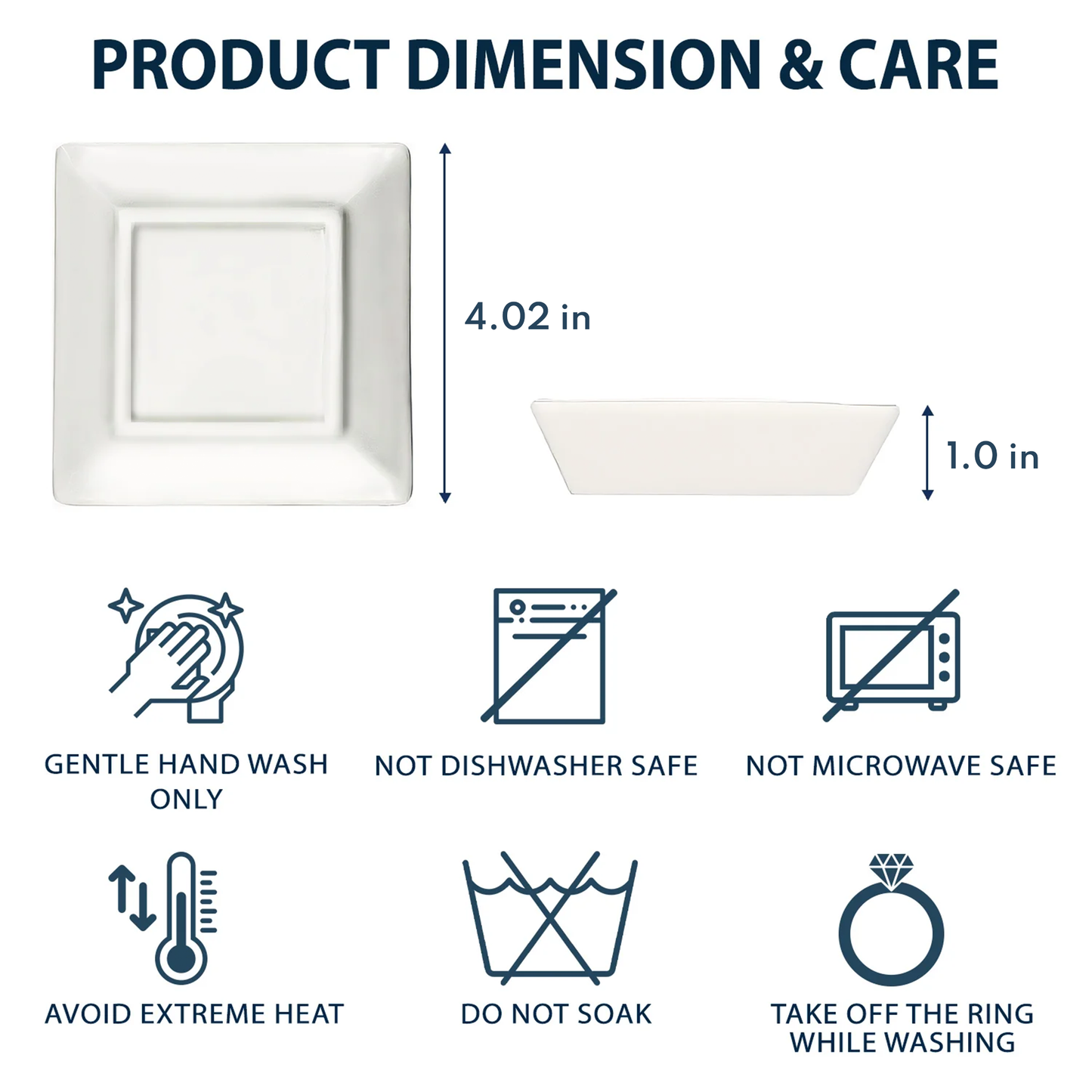 Personalized Long Distance Gifts Jewelry Dish: "I Miss Your Face" Gift