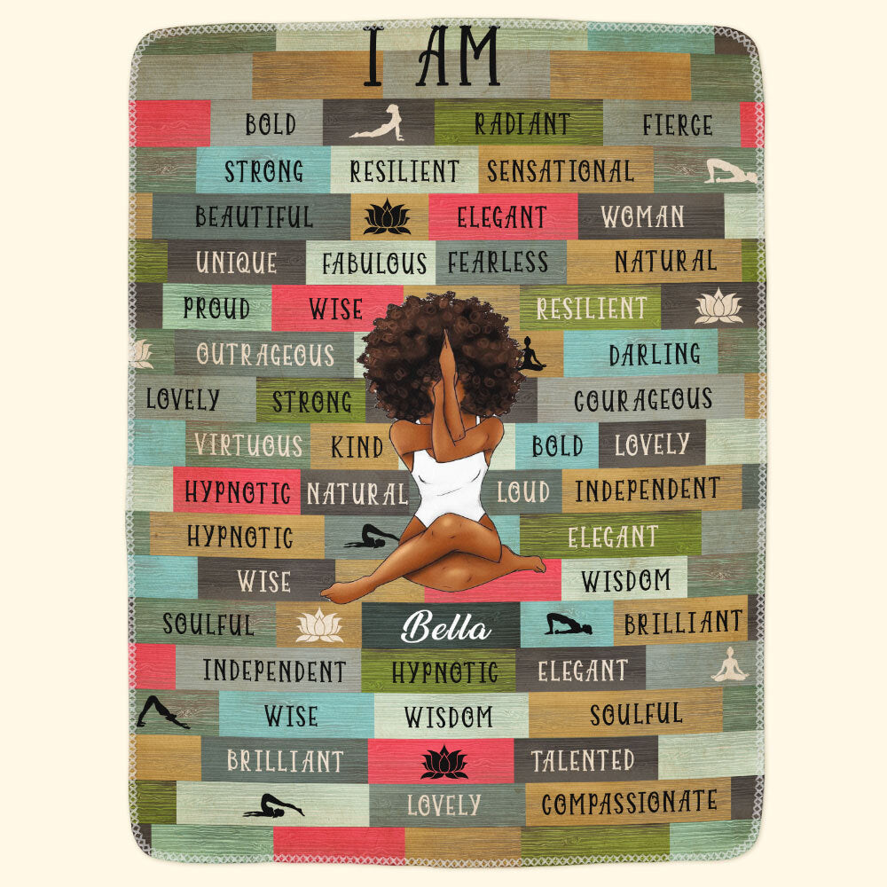Customizable “I AM” Blanket – Add Your Name