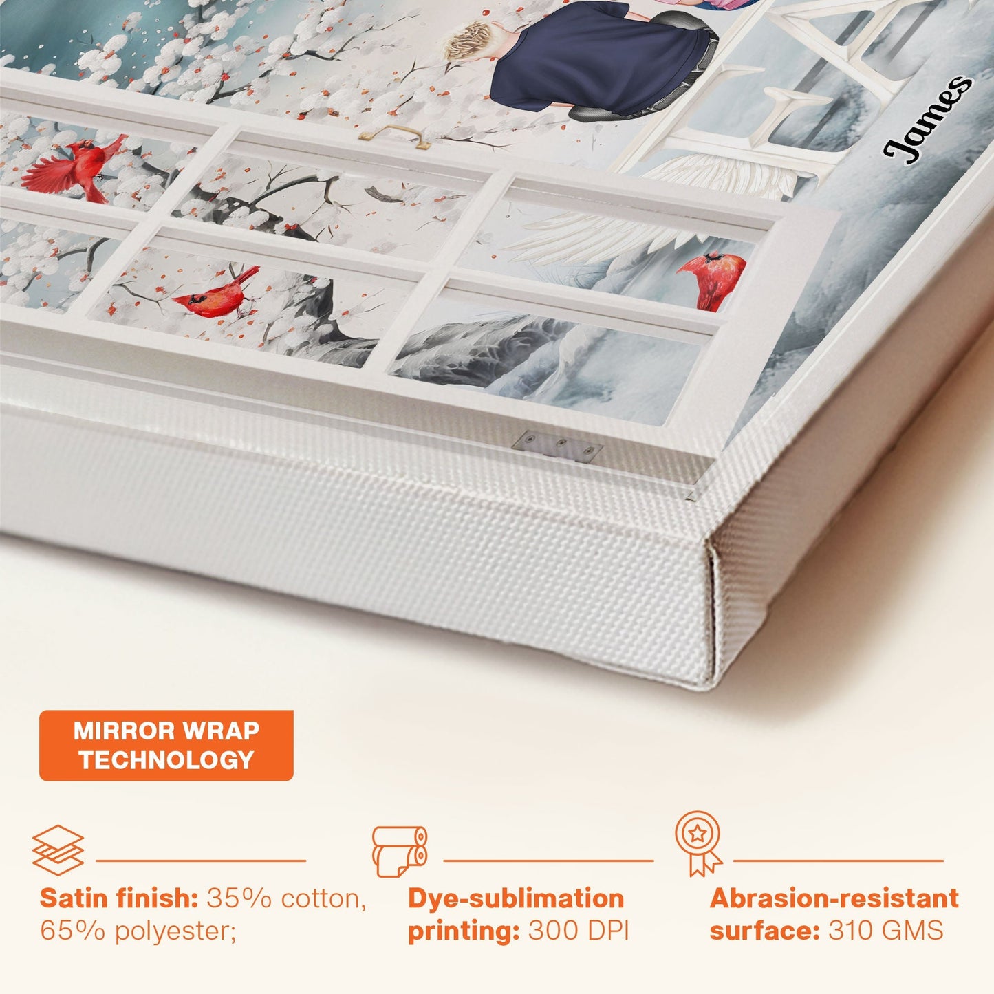 Heartfelt "I'm Always With You" Family Memorial For Loved One Canvas Art