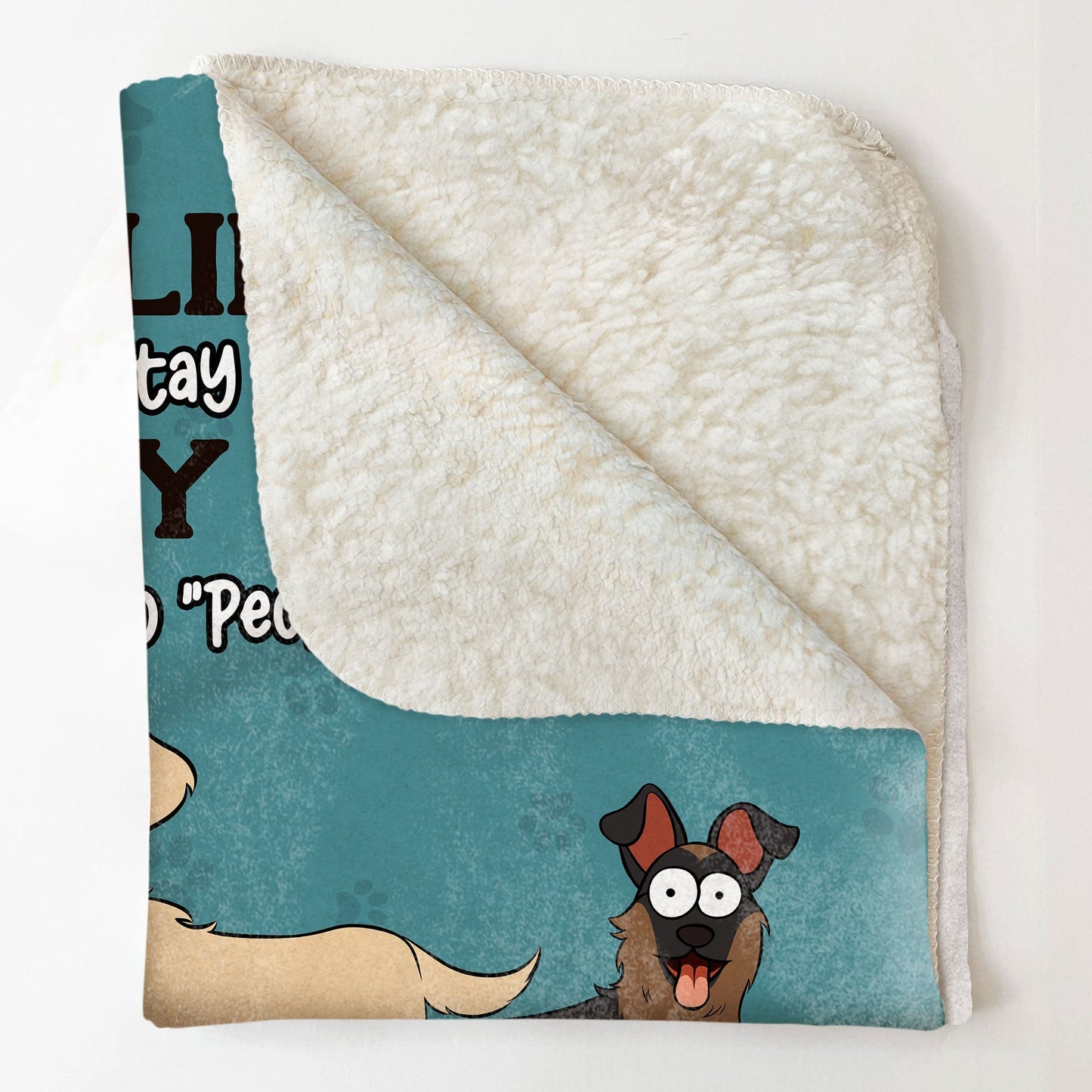 Personalized 'Too Peopley' Dog Lovers Blanket - Custom Pet Breed & Name Throw