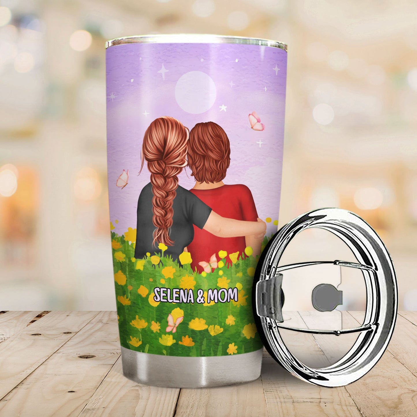 Heartfelt Personalized Mom & Daughter Tumbler: 'If I Didn't Have You As A Bestie'