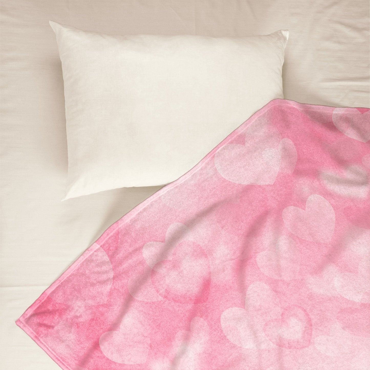 Personalized Sister Blanket: 'Connected by Heart' Custom Gift for Her