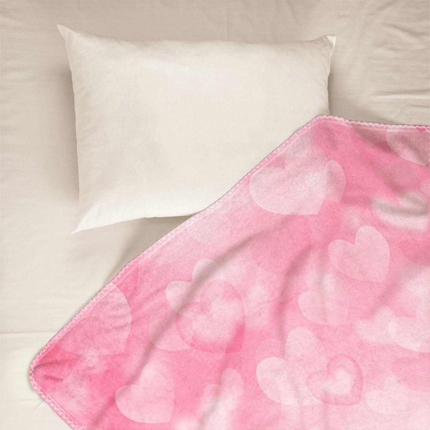 Personalized Sister Blanket: 'Connected by Heart' Custom Gift for Her