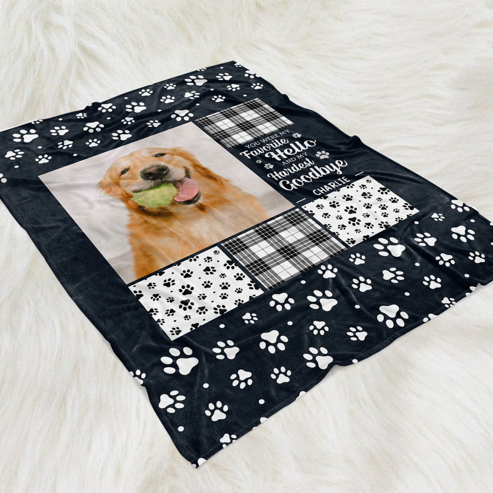 Favorite Hello, Hardest Goodbye – Your Personalized Blanket