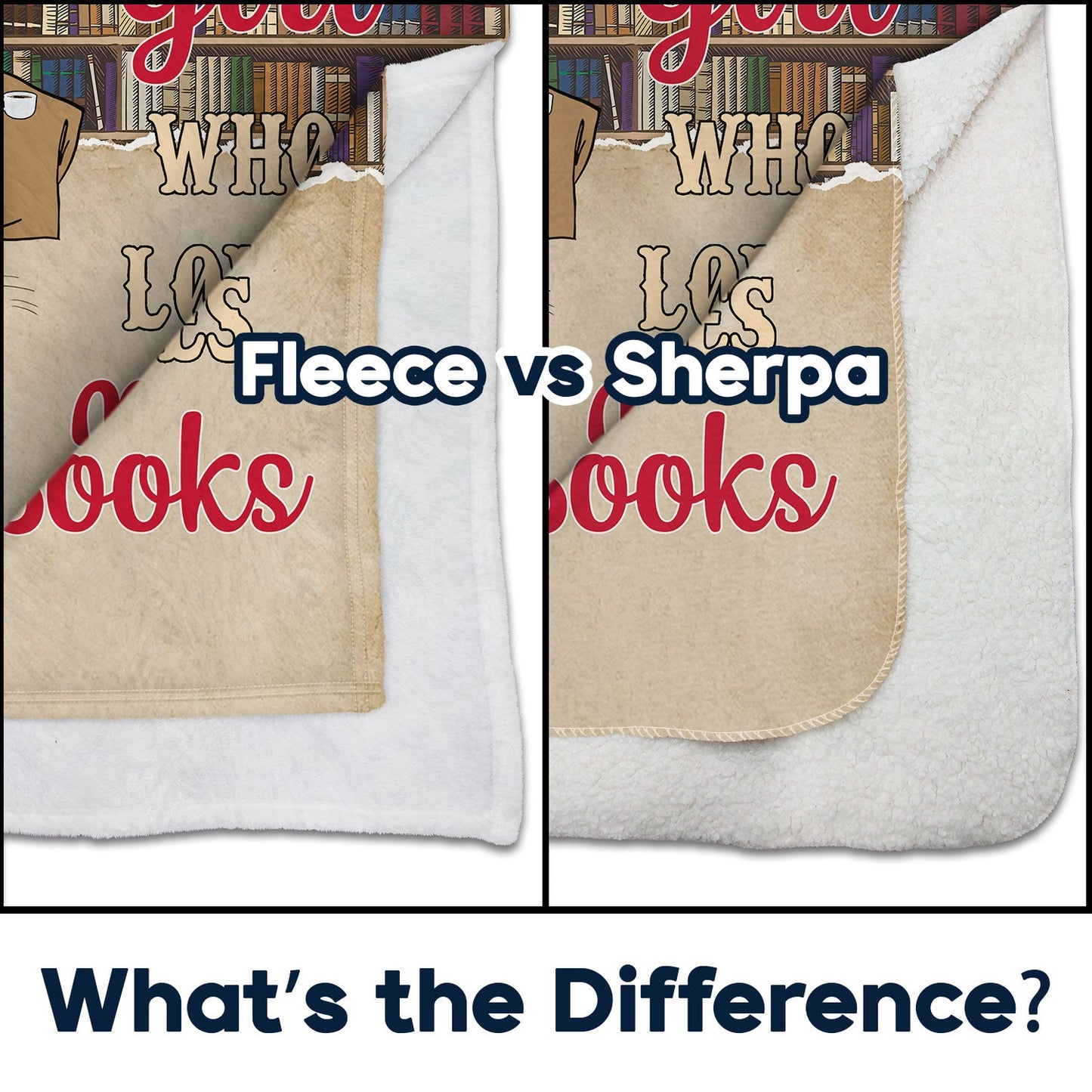 Personalized 'Just A Girl Who Loves Books' Blanket | Cozy Reading Gift