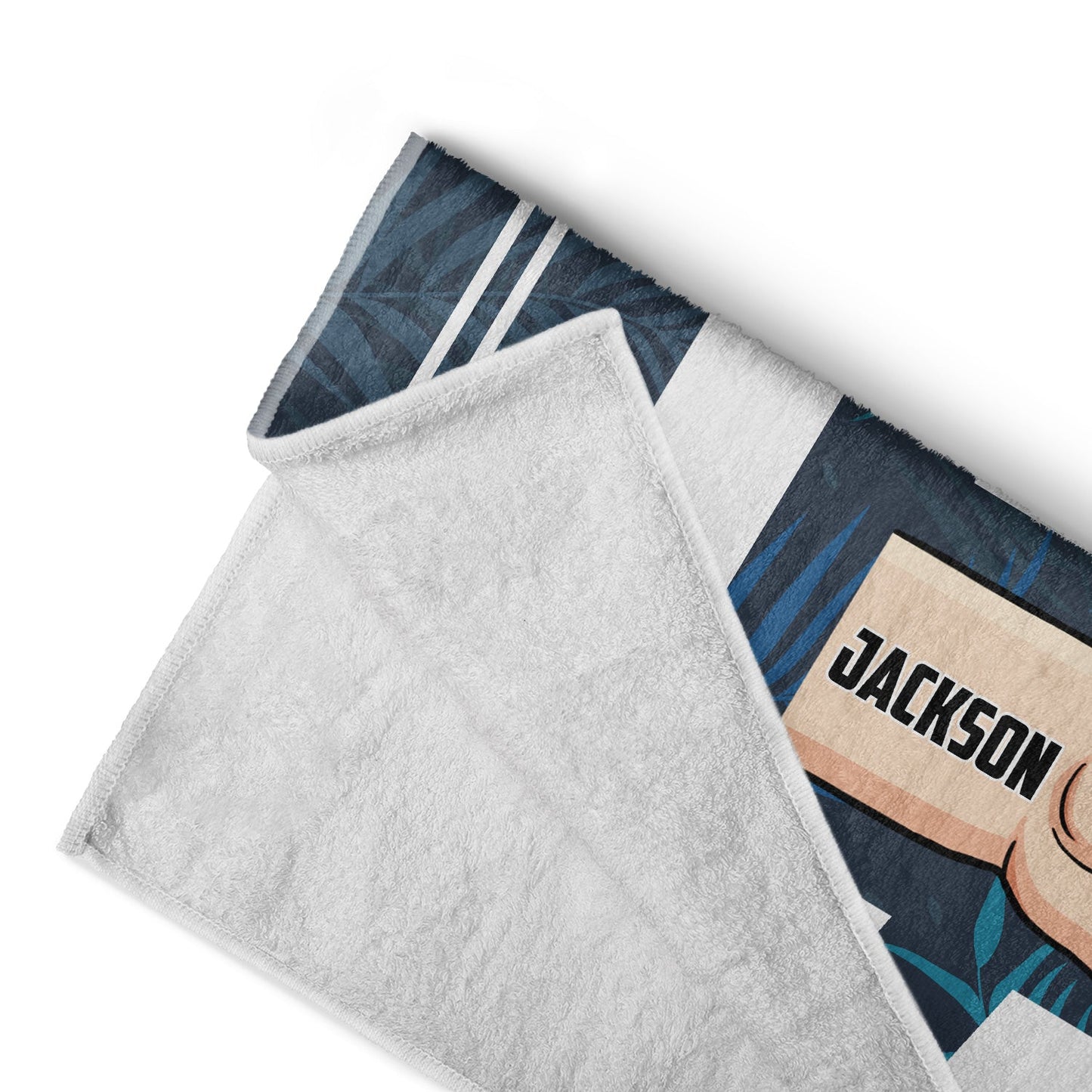Personalized 'Coolest Dad On The Beach' Towel - Custom Fist Bump Gift for Father