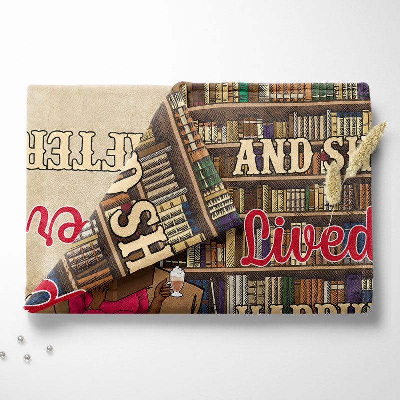 Personalized 'Just A Girl Who Loves Books & Dogs' Cozy Blanket