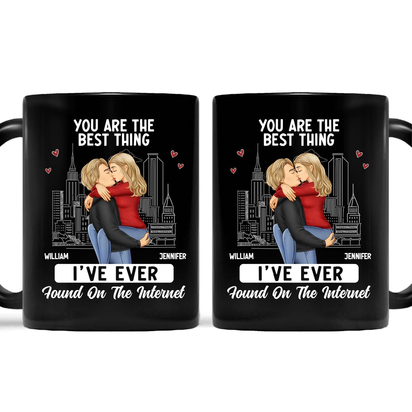 Custom Couple Mug: 'Best Thing I Found on the Internet' Personalized Gift