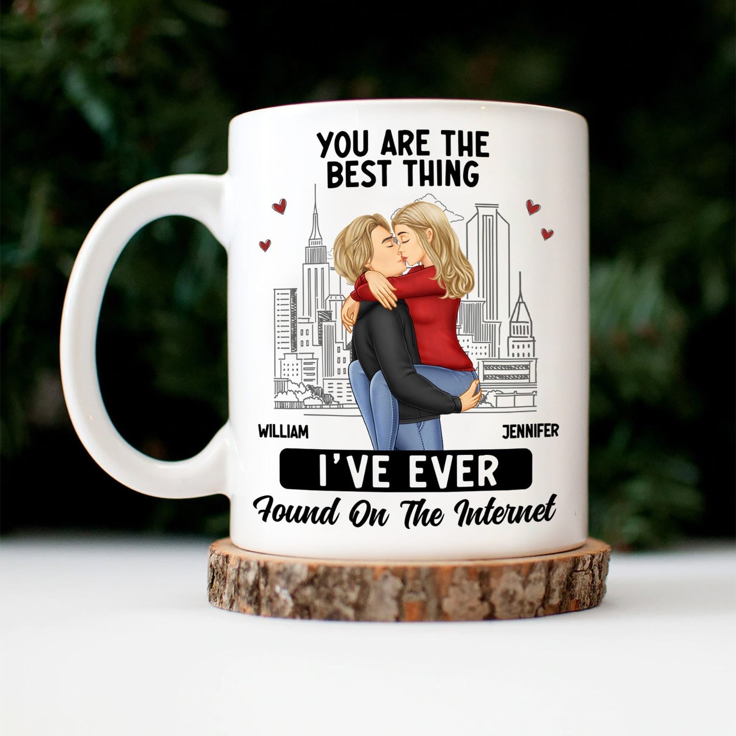 Custom Couple Mug: 'Best Thing I Found on the Internet' Personalized Gift