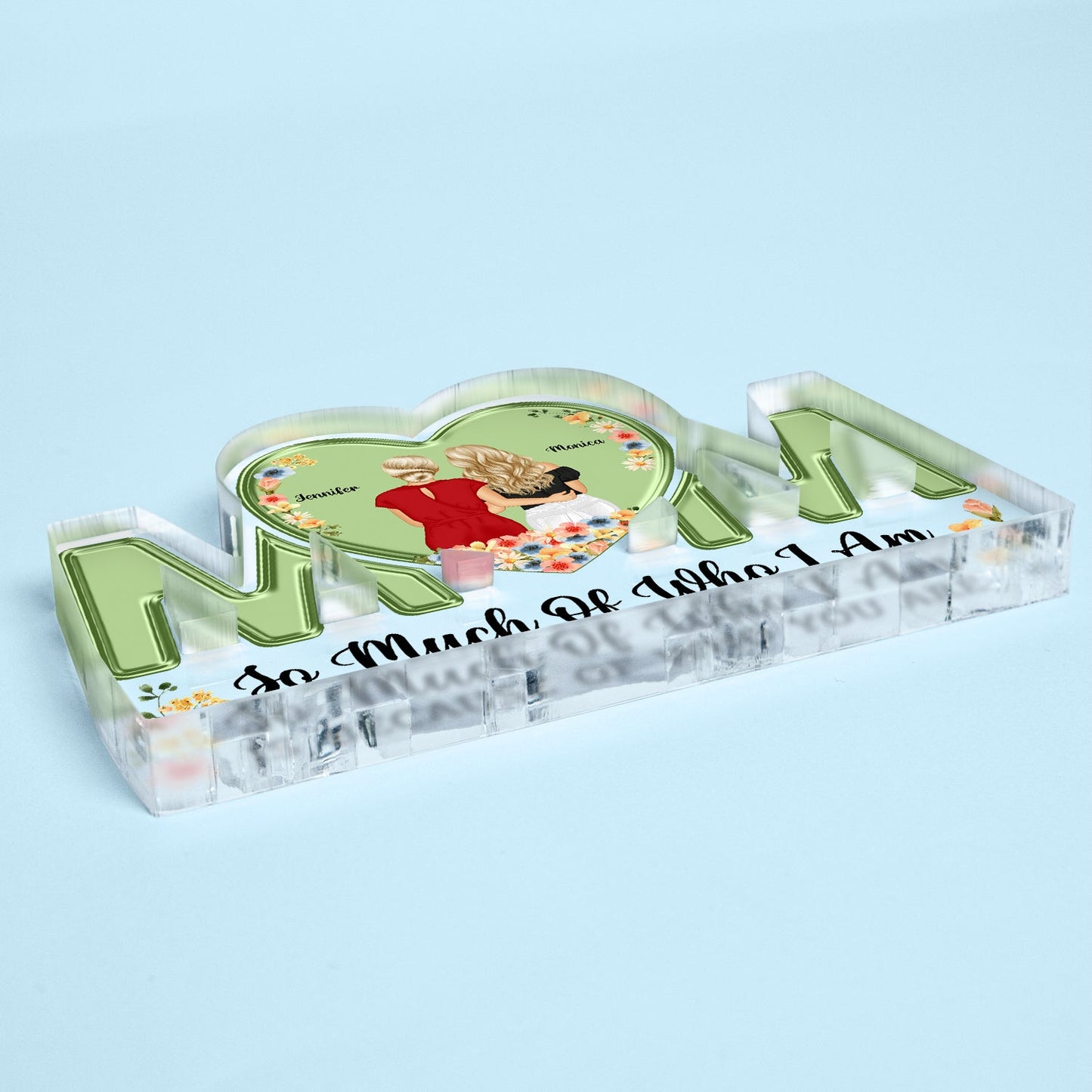 Personalized "So Much Of Who I Am" Mom Plaque - Heartfelt Gift for Mother