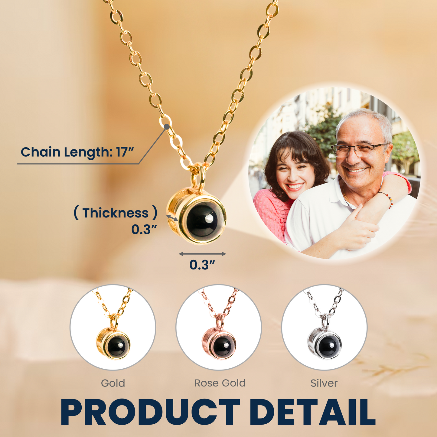 Personalized Photo Projection Necklace - Cherish Every Memory