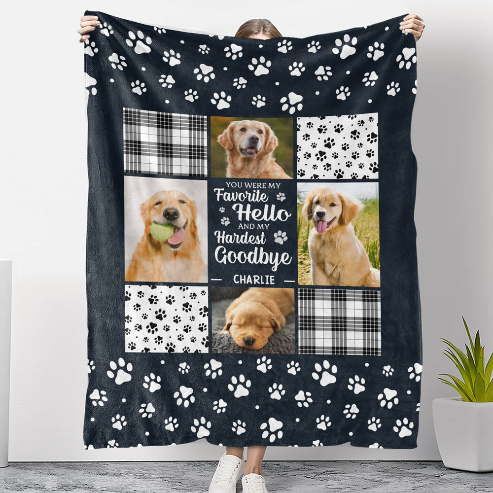 Favorite Hello, Hardest Goodbye – Your Personalized Blanket