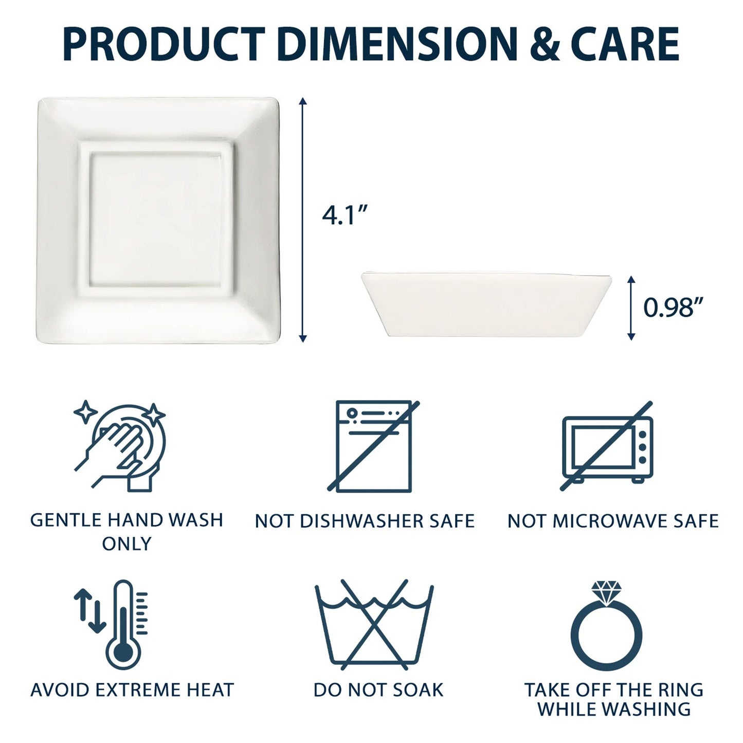 Heartfelt Personalized Daughters Jewelry Dish - 'Never Forget That I Love You Forever'