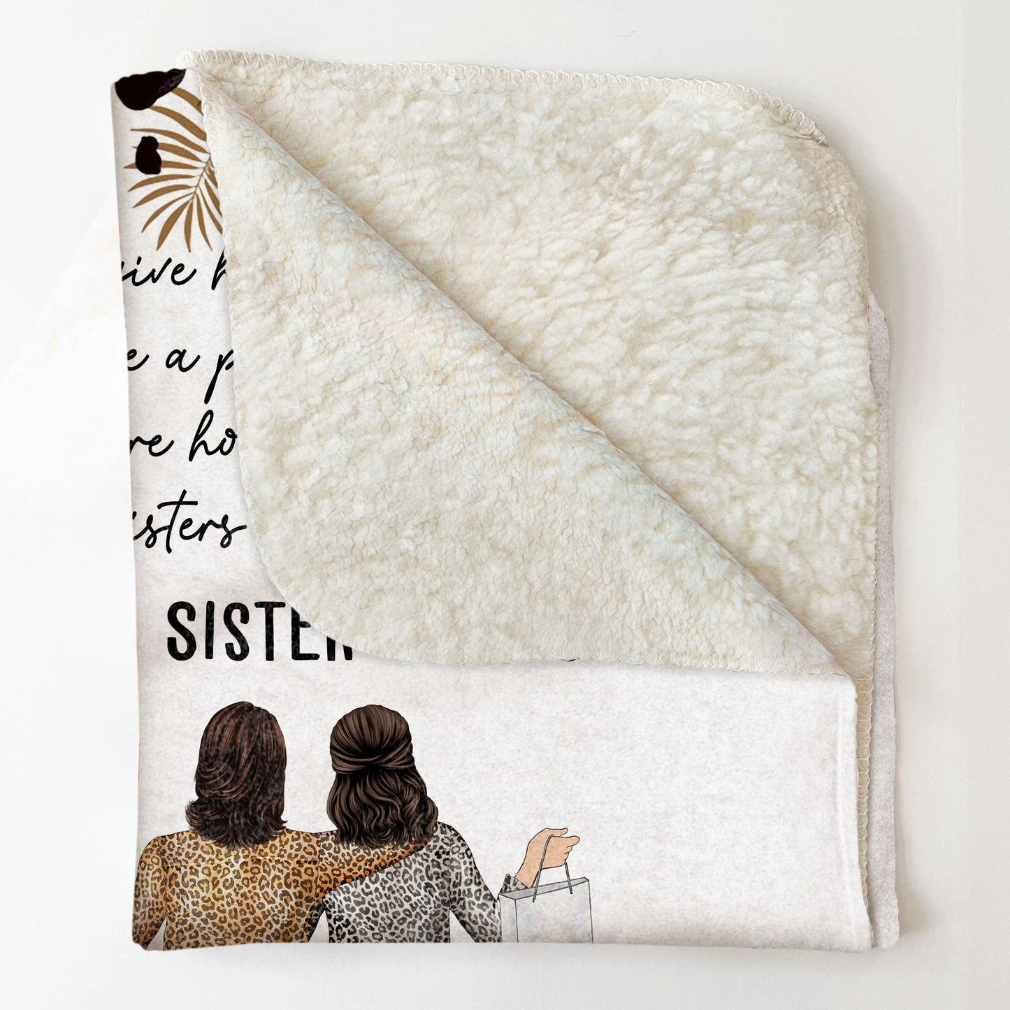 Heartfelt Custom Sister Blanket - "My Sister Is You" Personalized Gift