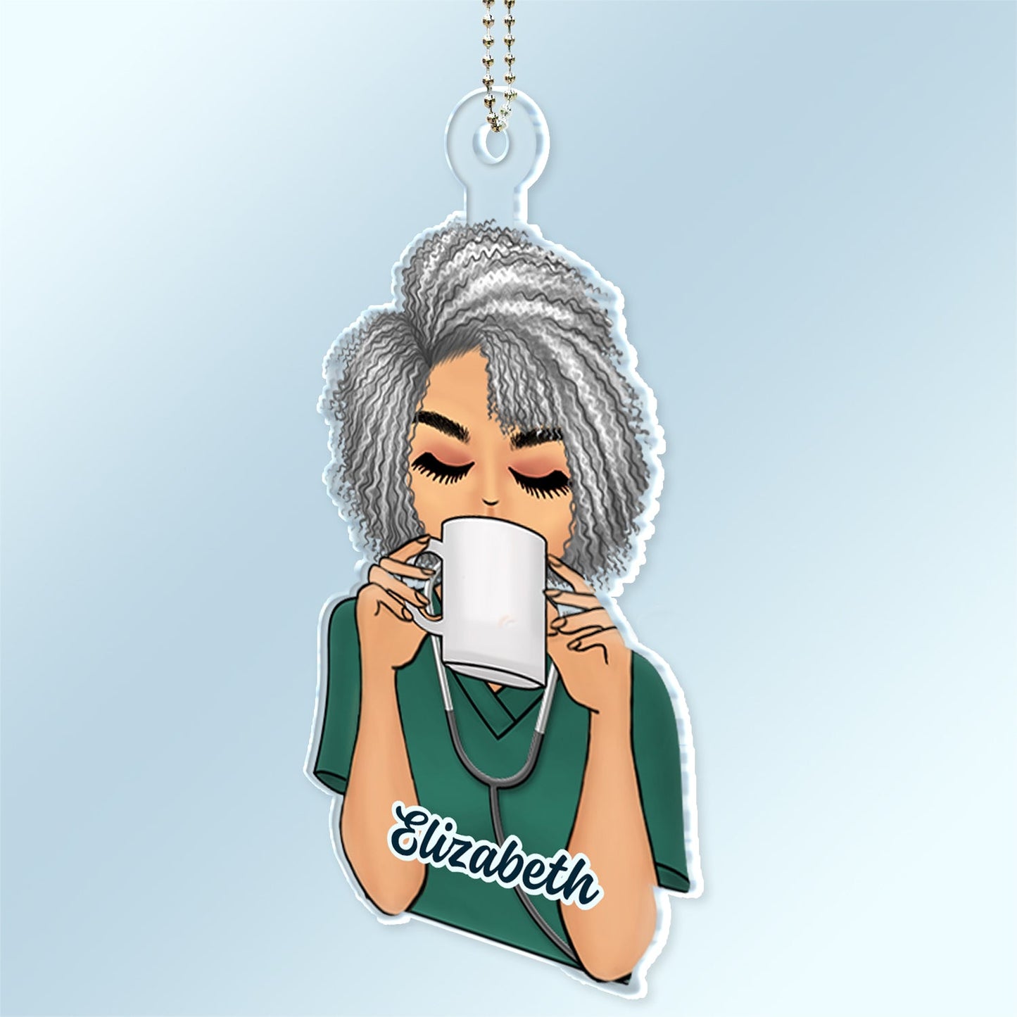 Personalized Nurse Car Hanger - A Thoughtful Gift for Hardworking Nurses