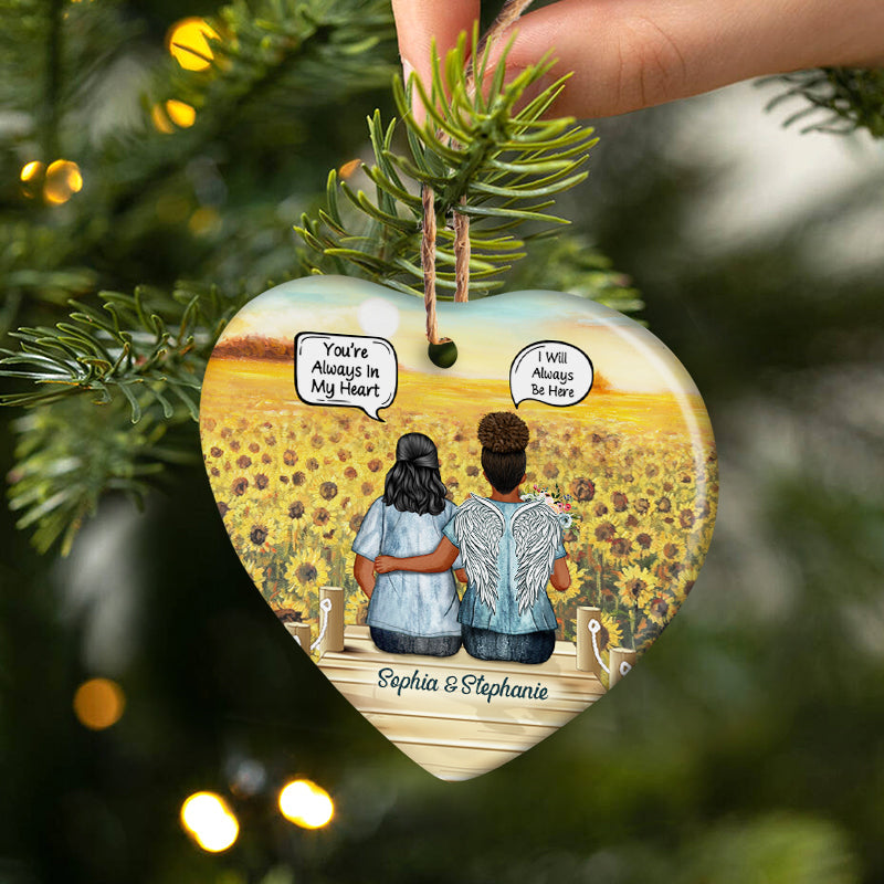 Personalized "I Miss You | I Know" Memorial For Loved One Keepsake Ceramic Ornament