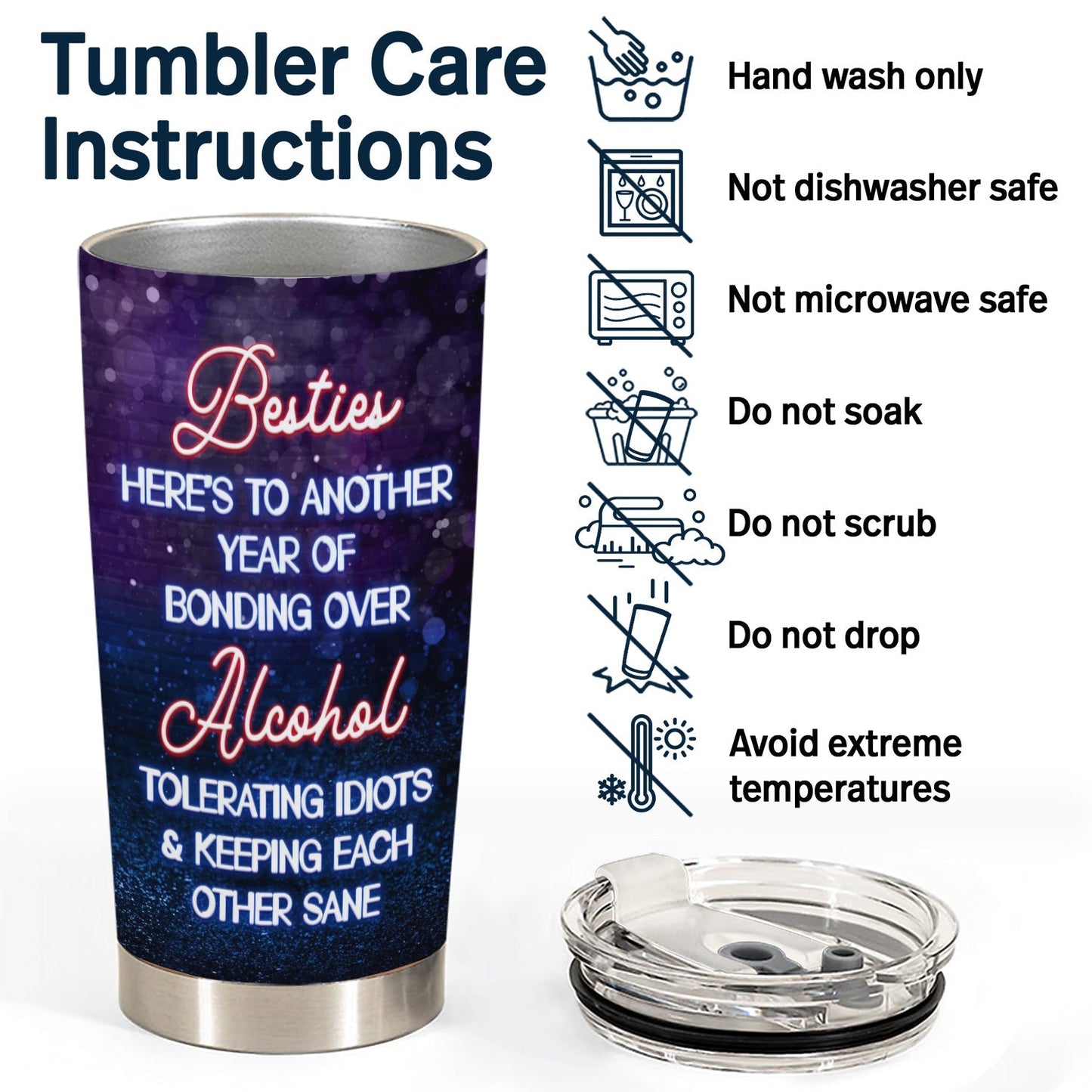 Partners In Crime Tumbler | Personalized Bestie Gift | Custom BFF Cup