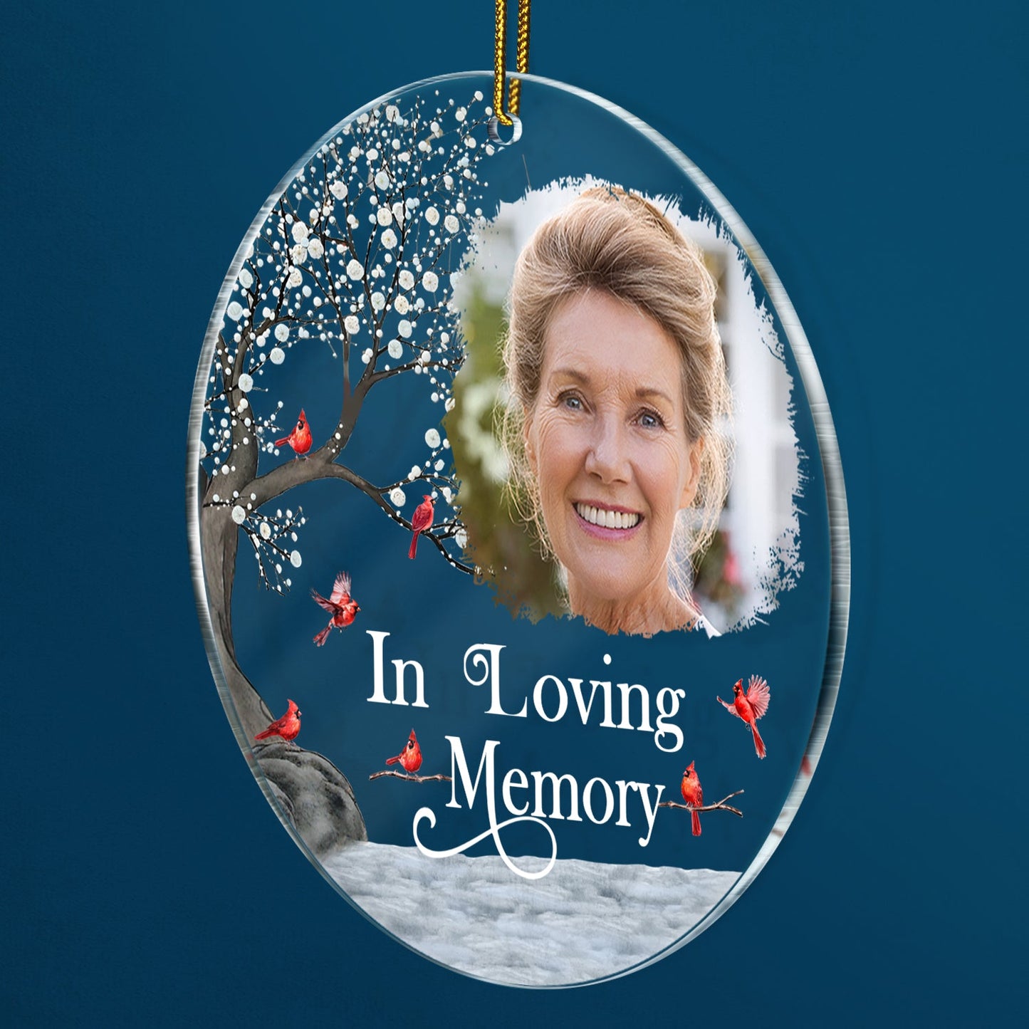 Custom Photo 'I'm Always With You' Memorial For Loved One Acrylic Keepsake Ornament