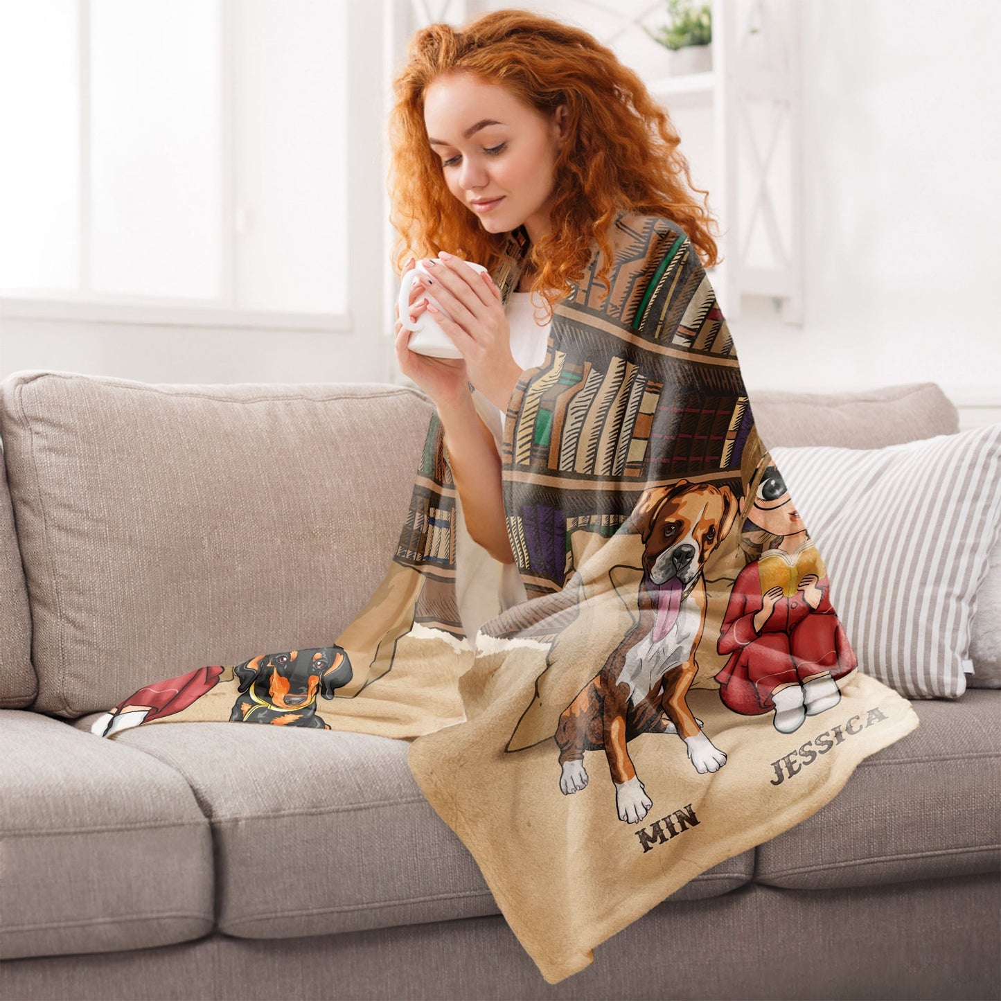 Personalized Dog Lover's Blanket: Official Reading & Cuddling Gift