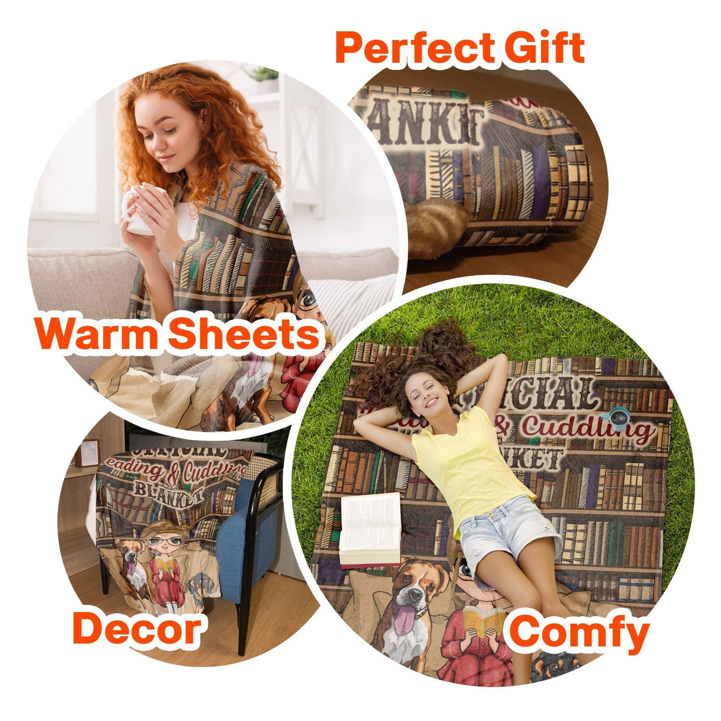 Personalized Dog Lover's Blanket: Official Reading & Cuddling Gift