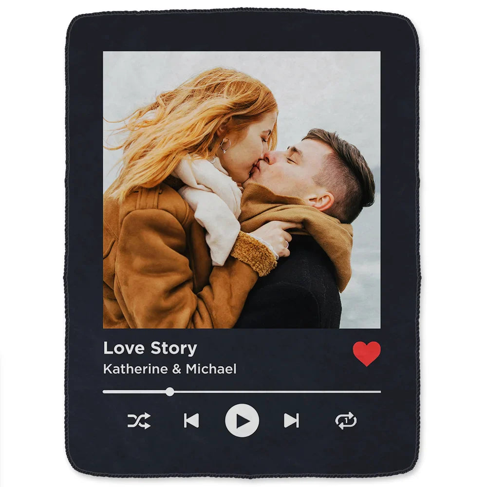 Gift For Couples,Gift For Husband,Gift For Wife,Old Couples,Parents,Gift For Mother,Gift For Father,Gift For Sibling,Gift For Sisters,Gift For Brothers,Family,Love - Our Love Keepsake - Personalized Fleece Blanket, Sherpa Blanket