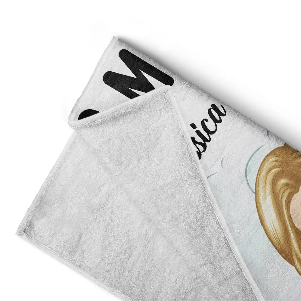 Personalized 'DOG MOM' Beach Towel - Custom Summer Gift for Dog Lovers