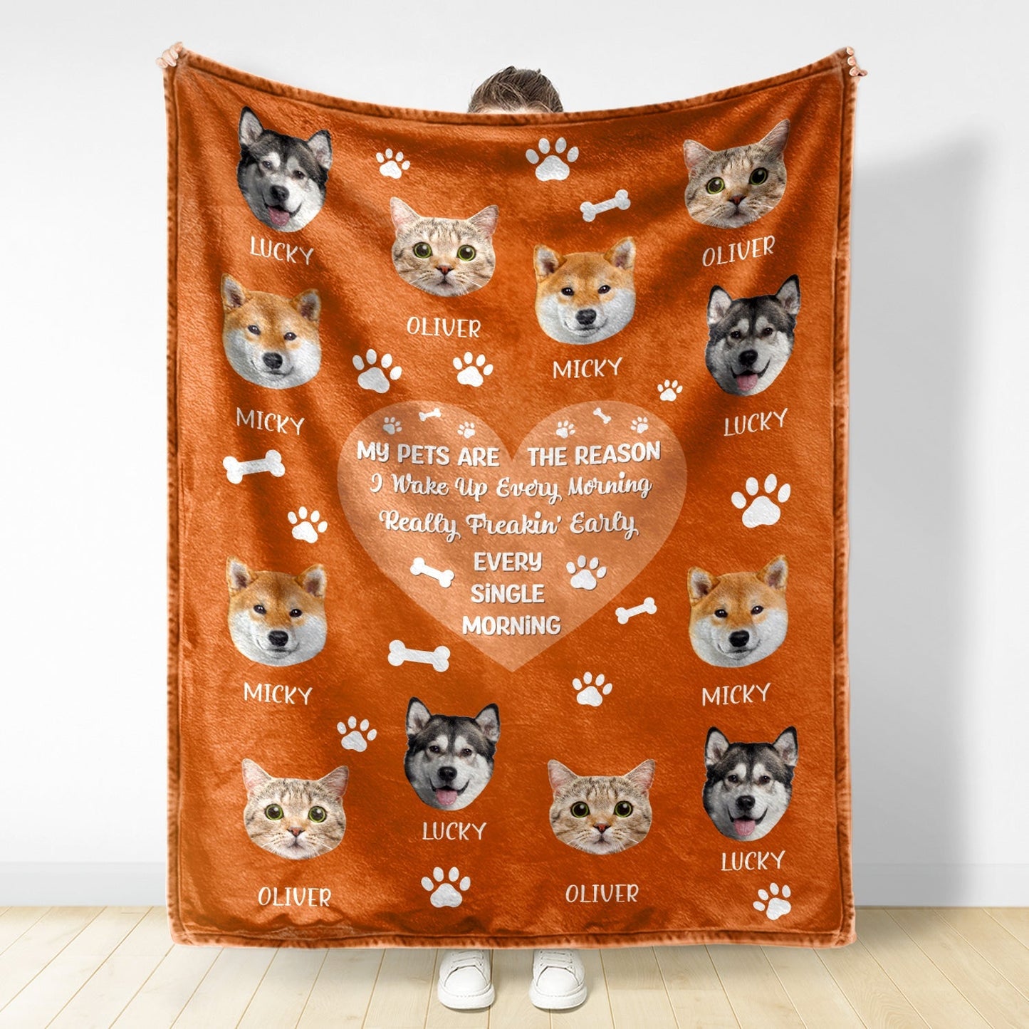 Personalized Photo Blanket - “We’ll Be Watching You” Pet Gift