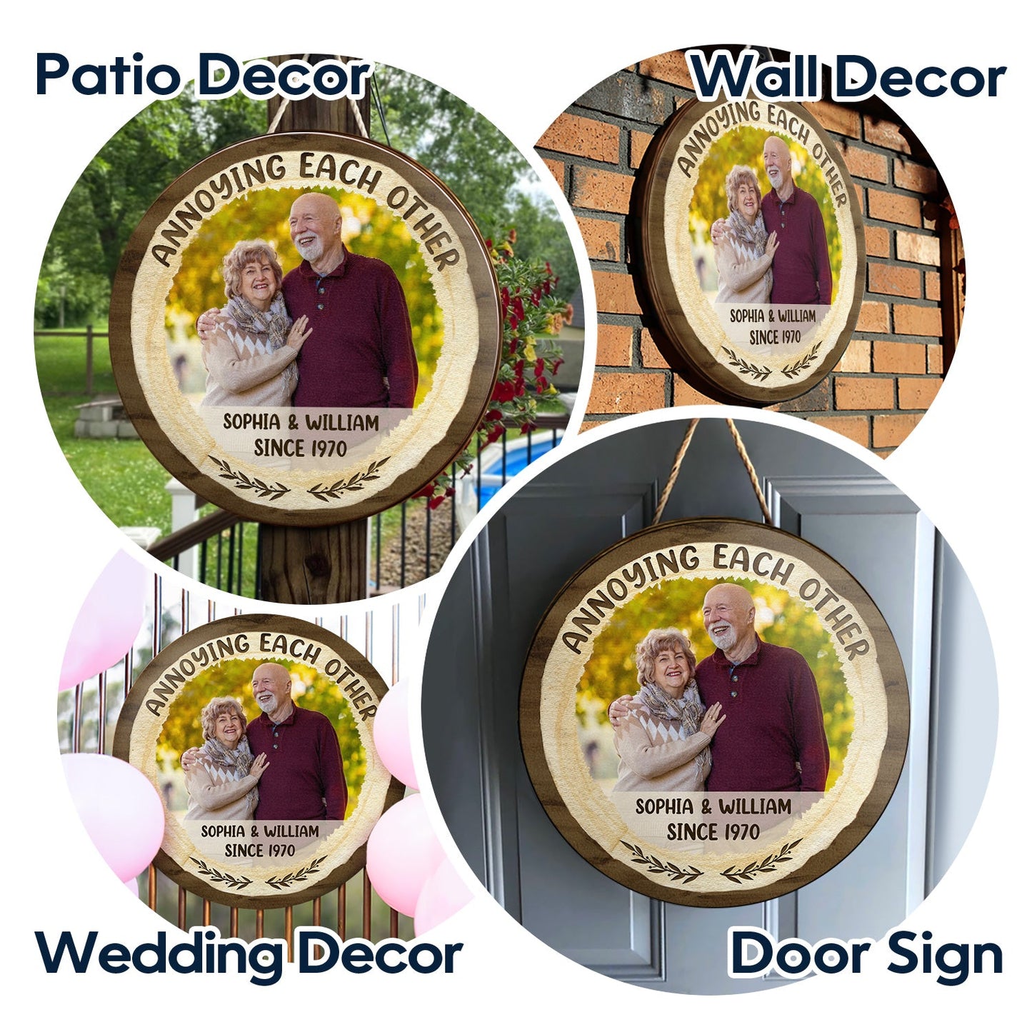 Personalized 'Swiped Right' Wood Sign - Custom Couple Photo & Date Keepsake