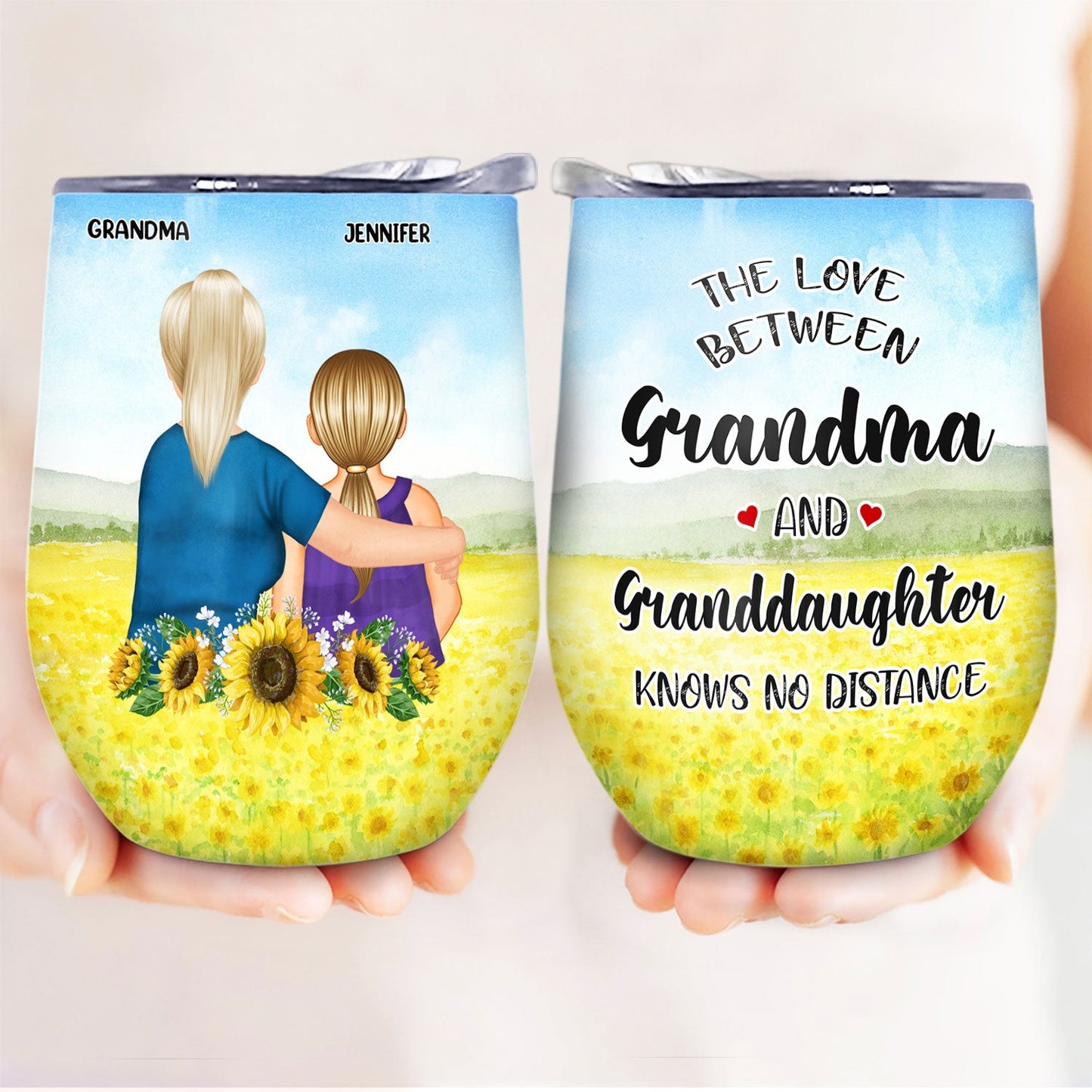 Heartfelt Personalized Mother Daughter Tumbler - "Forever Linked Together" Gift