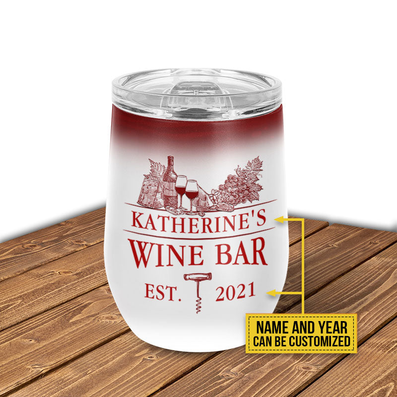 Personalized Wine Bar Tumbler: Don't Keep It Bottled Up - Custom Name
