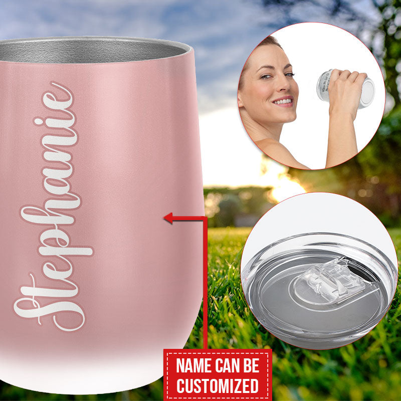 I'm Outdoorsy I Drink Wine on the Patio" Personalized Tumbler