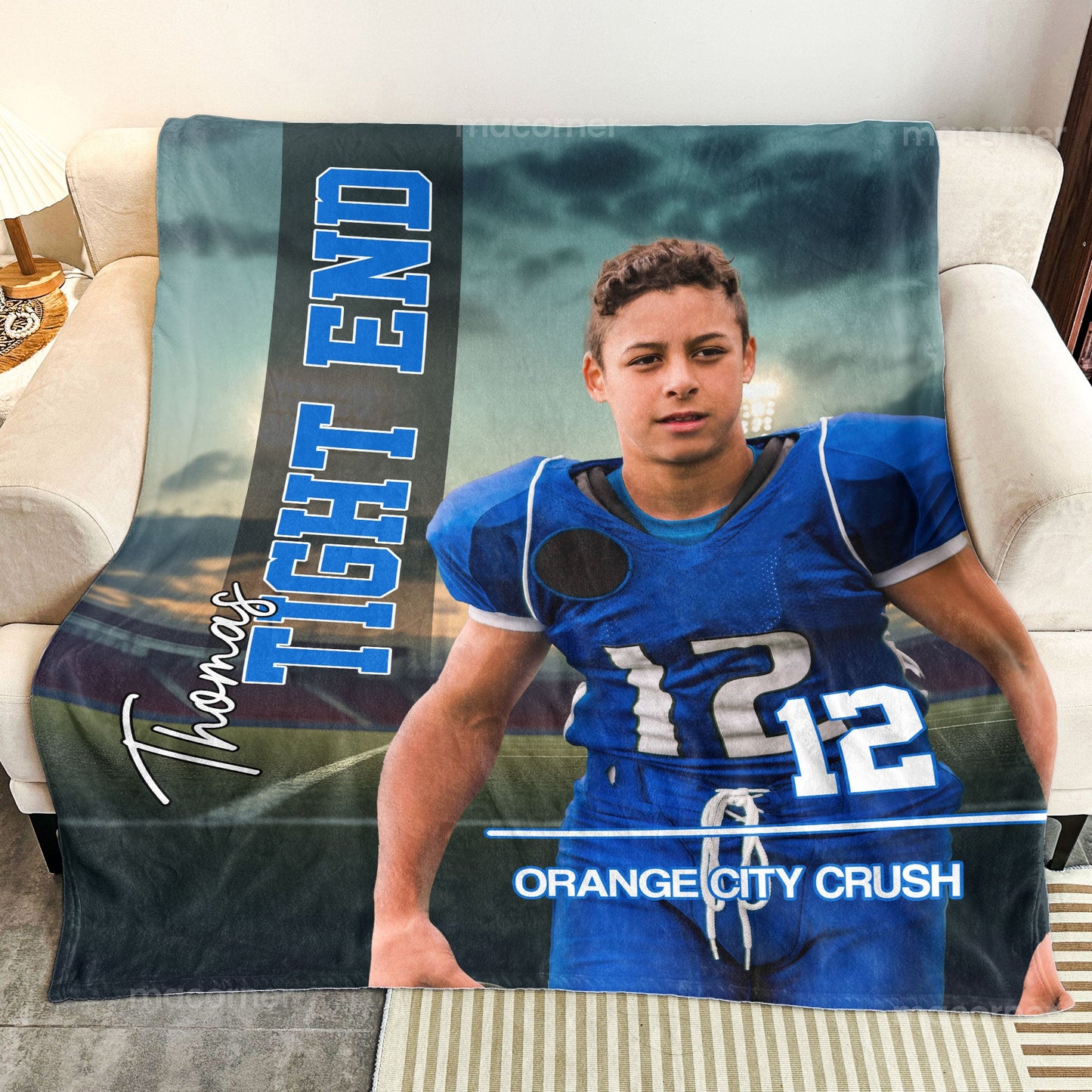 Basketball, Football, Baseball, Soccer, Softball - Sport Lovers - Personalized Photo Blanket