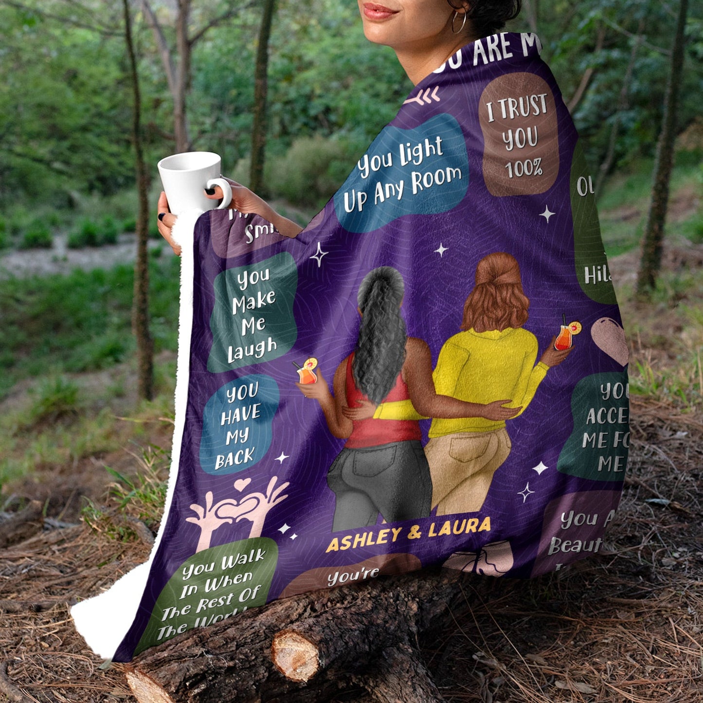 Personalized '10 Reasons Why You Are My Bestie' Custom Blanket Gift