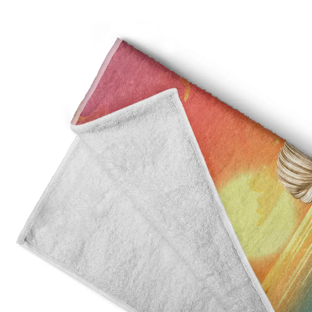 Personalized 'Happily Ever After' Beach Towel for Dog & Cat Moms