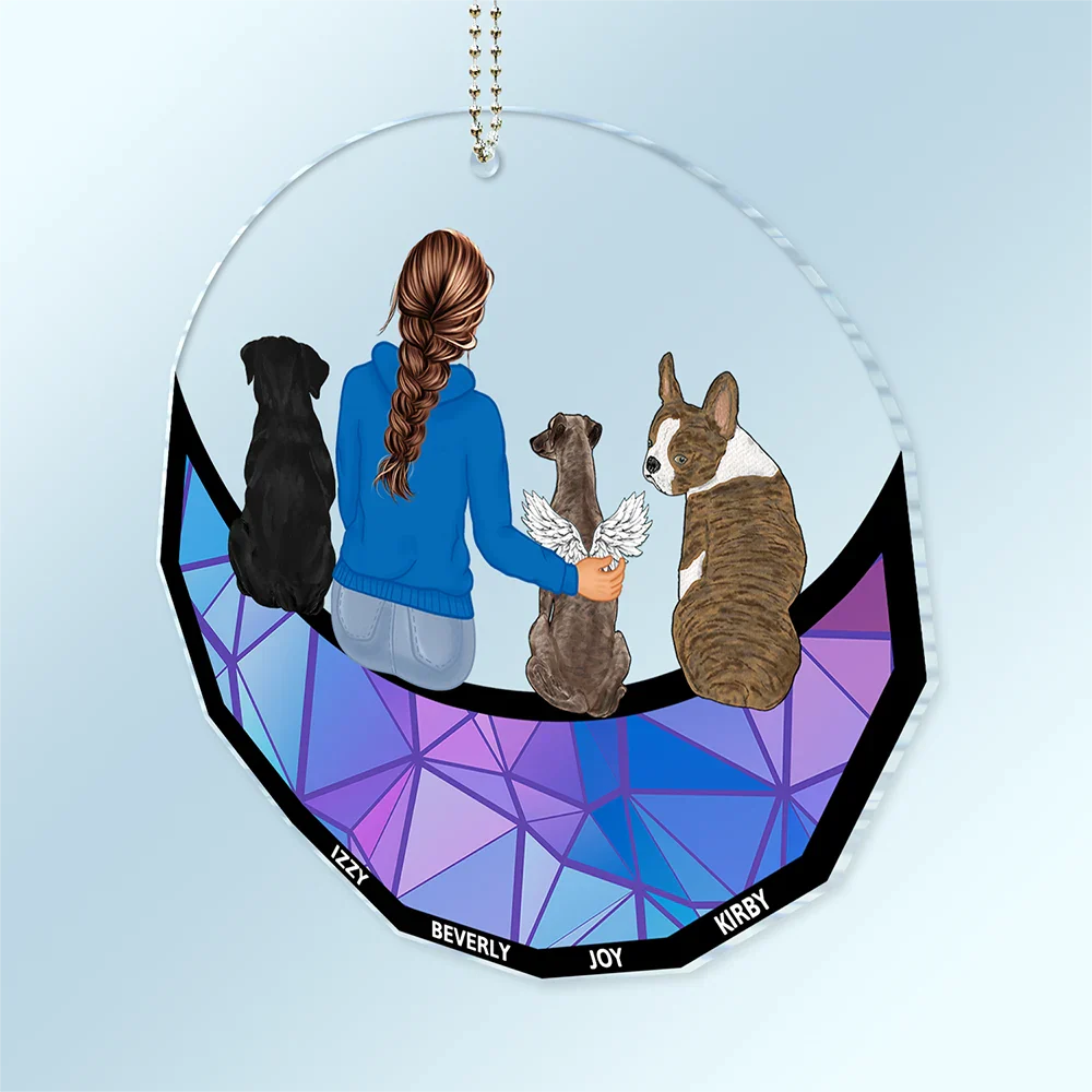 Heartfelt Personalized Car Hanger for Dog Dads: 'A Bond That Can't Be Broken'