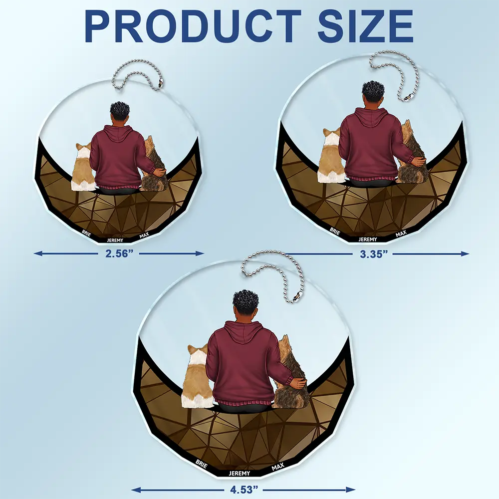 Heartfelt Personalized Car Hanger for Dog Dads: 'A Bond That Can't Be Broken'