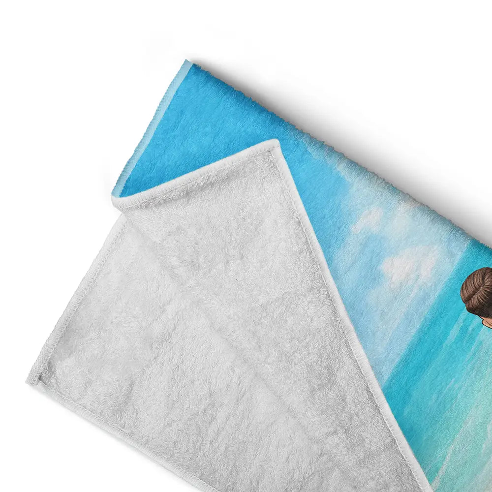 ‘Never Walk Alone’ Personalized Beach Towel for Dog Lovers & Pet Parents