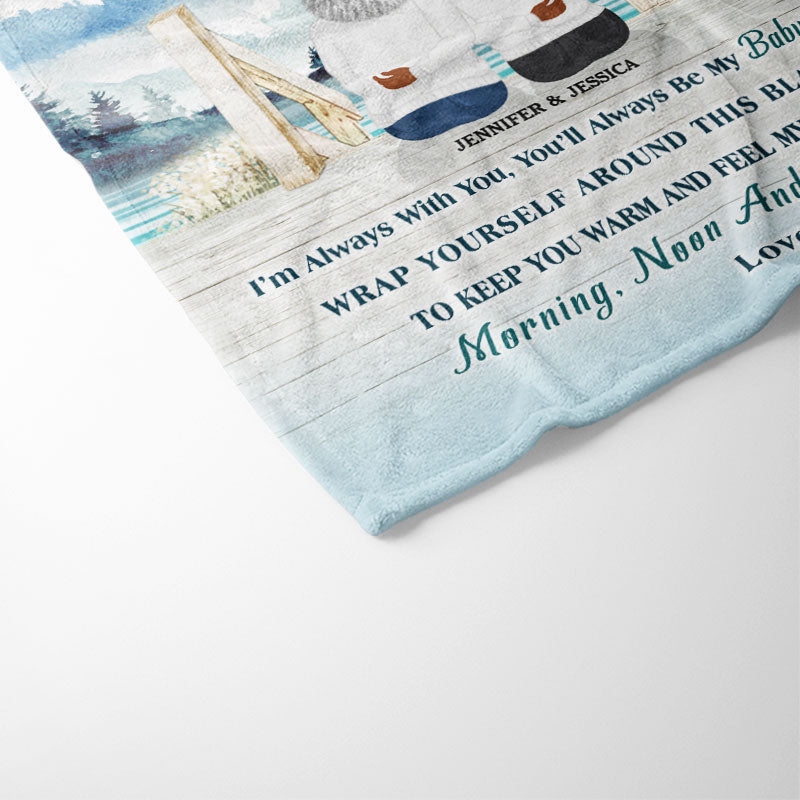 Custom Blanket for Daughter: "When You Need A Hug Hold This Blanket Tight"