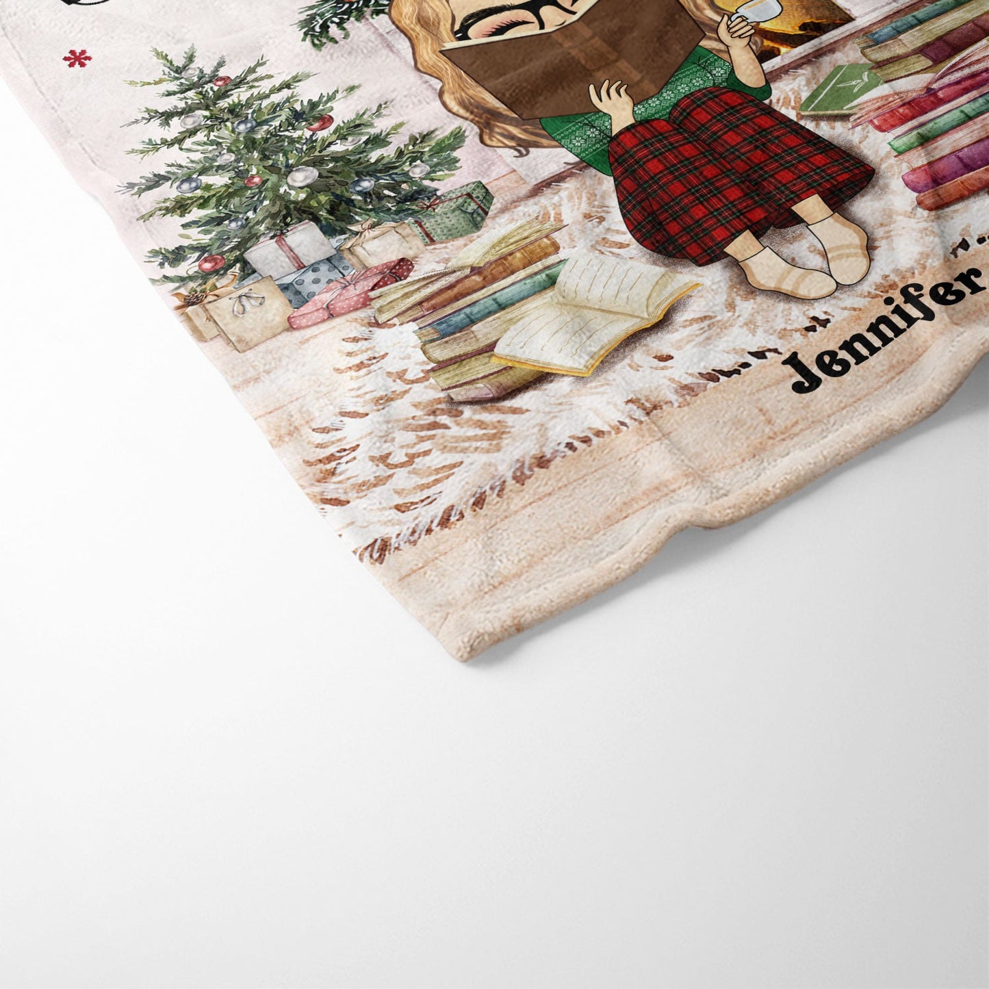 Personalized 'Just A Girl Who Loves Books' Blanket - Custom Christmas Gift