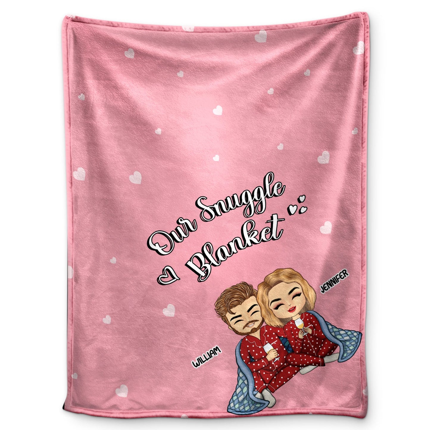 Personalized 'Our Snuggle Blanket' for Couples - Custom Anniversary Gift