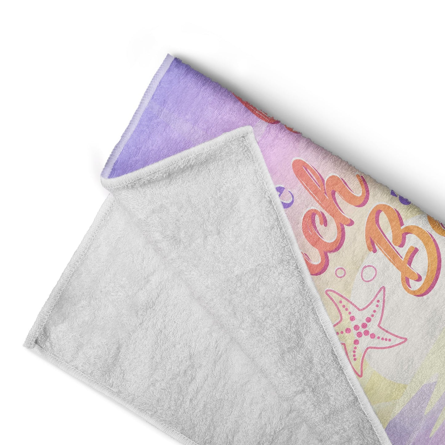 Custom 'I Love You to the Beach and Back' Mom Daughter Beach Towel