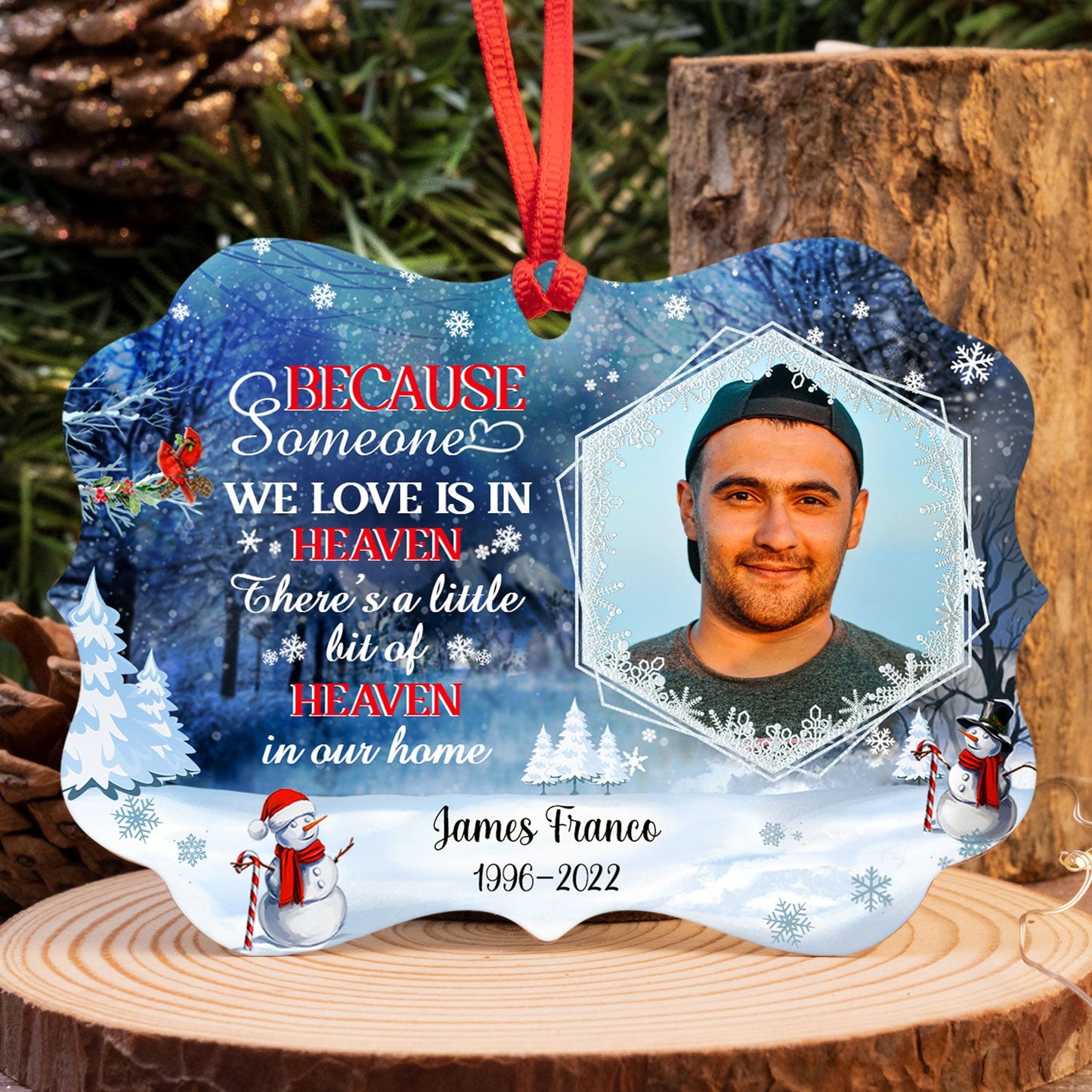 Heartfelt Personalized Memorial For Loved One Ornament - 'In Loving Memory' Family Keepsake