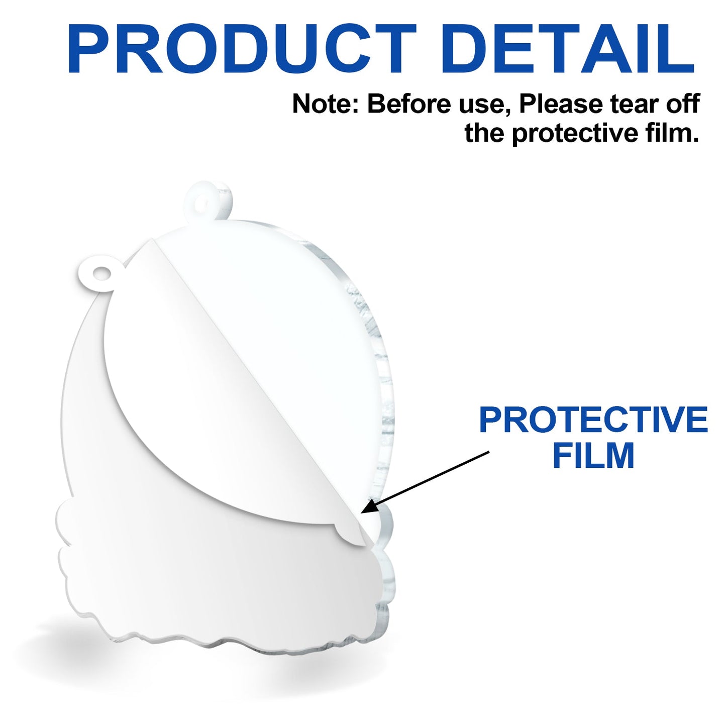 Funny Personalized Christmas Ornament for Sister - 'I Smile Because You're My Sister'